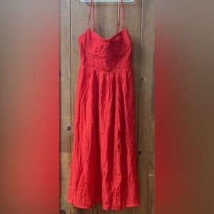 Hello Molly Strapless Red Dress